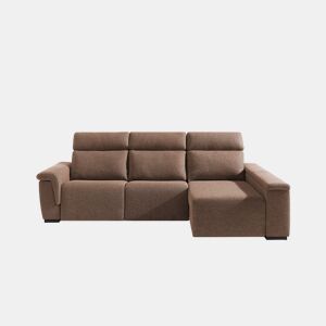 Chaise longue direita ADRIA relax elétrico cor terracota by Conforama, photo 1
