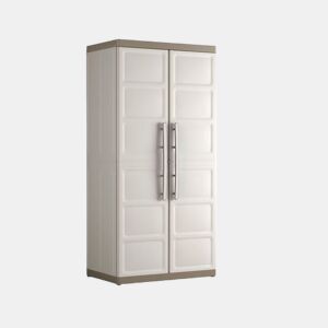 Roupeiro alto XL EXCELLENCE resina 89x182x54cm bege e cinza by Conforama, photo 1