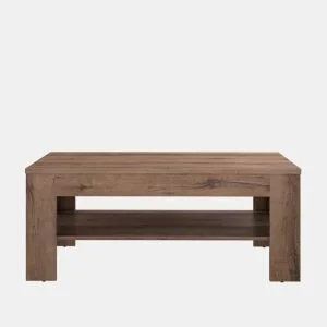 Mesa de centro SAVONA com porta-revistas cor carvalho by Conforama, photo 1