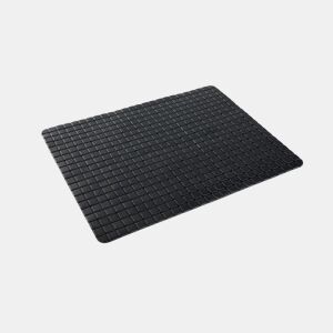 Tapete de banho PVC 65x35cm preto da Conforama, fotografia 1