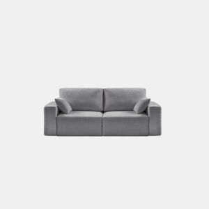 Sofá 3 lugares 214cm ROUND cor cinza escuro da Conforama, fotografia 1