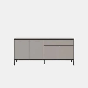 Aparador LORENZA 4 portas creme e preto by Conforama, photo 1