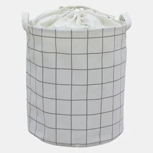 Cesto de roupa HOUSE tecido 45x40x40cm cor branco by Conforama, photo 1