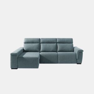 Chaise longue esquerda ADRIA relax elétrico cor azul da Conforama, fotografia 1