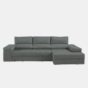 Chaise longue L BARI XL dereita 4 lugares azul by Conforama, photo 1
