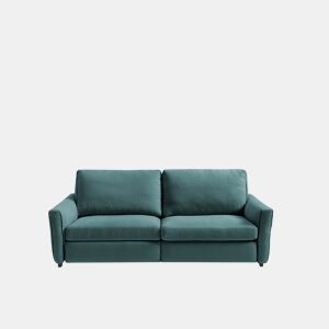Sofá 3 lugares XL com relax elétrico GOPER cor azul da Conforama, fotografia 1