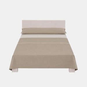 Jogo de lençóis SILK cama 90cm cor taupe e linho by Conforama, photo 1