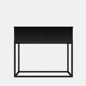 Mesa de centro STYLE 60cm uma gaveta preta da Conforama, fotografia 1