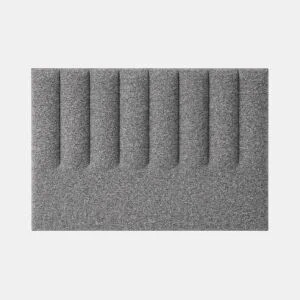 Cabeceira GOYA 160x118x7cm pele de borrego cinza by Conforama, photo 1