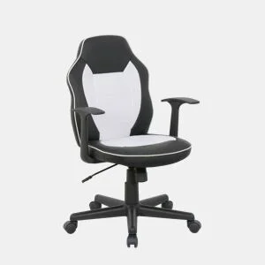 Cadeira gaming PUNCHY cor preto e branco da Conforama, fotografia 1