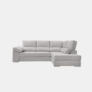 Sofá de canto L BARI XL dereita 4 lugares cinza claro by Conforama, photo 1