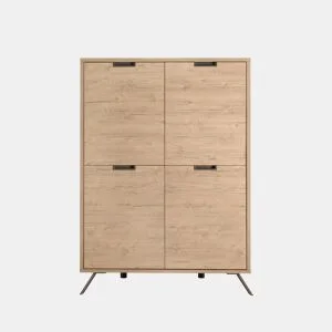 Aparador alto com 4 portas em carvalho PALMA by Conforama, photo 1
