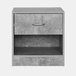 Mesa de cabeceira ONA 1 gaveta cor cinza da Conforama, fotografia 1