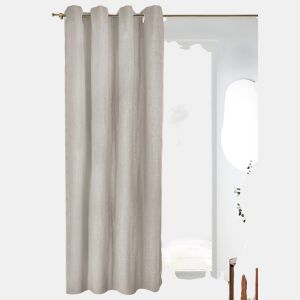 Cortina de ilhós VALENCIA 140x260cm cor taupe by Conforama, photo 1