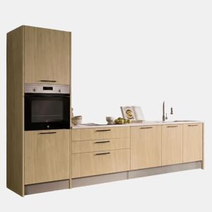Cozinha ESENCIALR30 reta 3,06m 16mm madeira natural e cinza by Conforama, photo 1