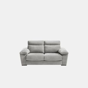 Sofá 3 lugares 2 assentos reclináveis SOLIS cor cinza médio by Conforama, photo 1