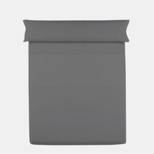 Lençol de cima VICTORIA 100% algodão para cama 180cm antracite da Conforama, fotografia 1