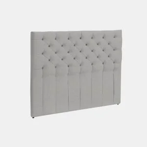 Cabeceira 140x120cm tecido cinza claro VITORIA MOLAFLEX da Conforama, fotografia 1