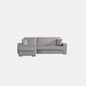 Chaise longue com cama 4 lugares reversível LAILA cor cinza da Conforama, fotografia 1