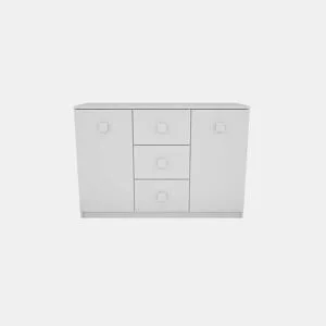 Aparador 2 portas 3 gavetas SEATTLE branco by Conforama, photo 1