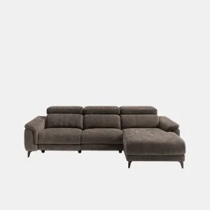 Chaise longue direita relax elétrico EOS cor vison da Conforama, fotografia 1