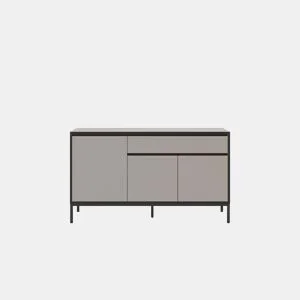 Aparador LORENZA 3 portas creme e preto by Conforama, photo 1