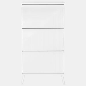 Sapateira DYSH 3 compartimentos 60x125x23,5cm branco da Conforama, fotografia 1