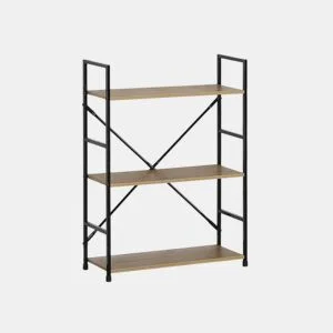 Estante EDNA 80x58,6x23,5cm madeira e metal da Conforama, fotografia 1