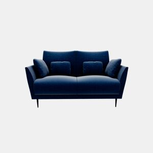 Sofá TORINO de 2 lugares em tecido 1 cor azul by Conforama, photo 1
