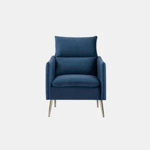 Cadeirão decorativo MINERVA azul da Conforama, fotografia 1