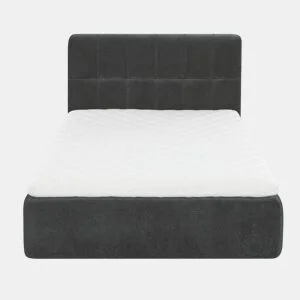 Cama com colchão e cabeceira 160x200cm ALL IN ONE cinzento da Conforama, fotografia 1