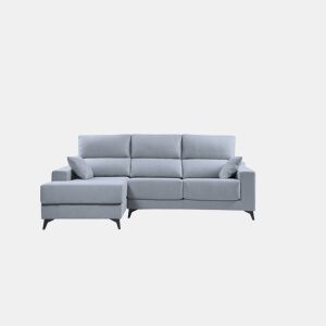 Chaise longue S NOELIA esquerda 3 lugares azul claro da Conforama, fotografia 1
