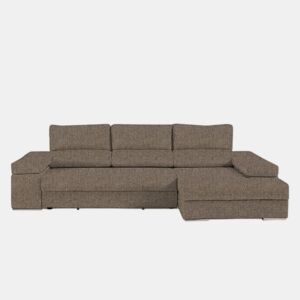Chaise longue L BARI XL dereita 4 lugares vison by Conforama, photo 1
