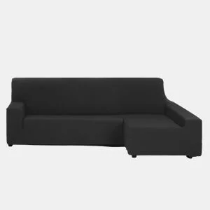 Capa para chaise longue OLIMPO preta direita da Conforama, fotografia 1