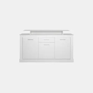 Aparador 3 portas e 1 gaveta ARESE branco by Conforama, photo 1