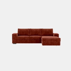 Chaise longue cama AZZURO dereita 4 lugares castanho da Conforama, fotografia 1