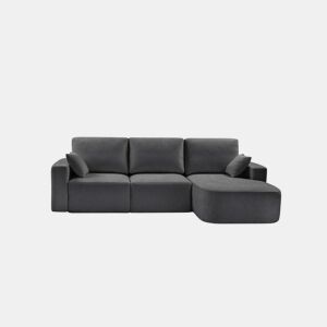 Chaise longue direita ROUND 234cm antracite by Conforama, photo 1
