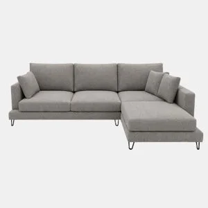 Chaise longue LENUS direita cor cinza escuro da Conforama, fotografia 1