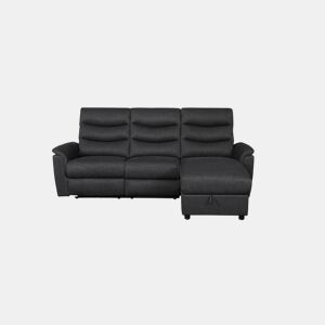 Chaise longue relax elétrico FAMILY 3 lugares dereito antracite by Conforama, photo 1