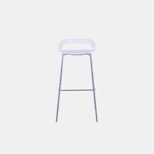 Banco alto STAR branco fixo 86,5cm de altura da Conforama, fotografia 1