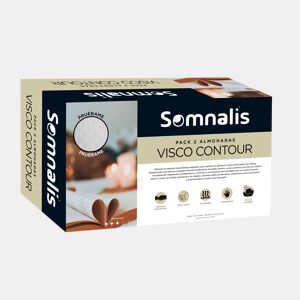 Conjunto 2 almofadas viscoelásticas VISCOCONTOUR 60cm SOMNALIS da Conforama, fotografia 1
