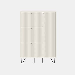 Sapateira MARY 130x90x20cm 3 trampões 1 porta brancas by Conforama, photo 1