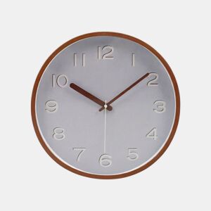 Relógio de parede MID GREY 30cm plástico cinza da Conforama, fotografia 1