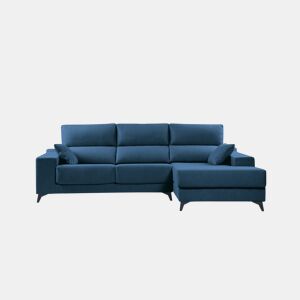 Chaise longue XL com arca NOELIA dereita 4 lugares azul marinho by Conforama, photo 1