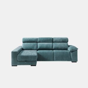 Chaise longue esquerda com relax elétrico ALL cor azul da Conforama, fotografia 1