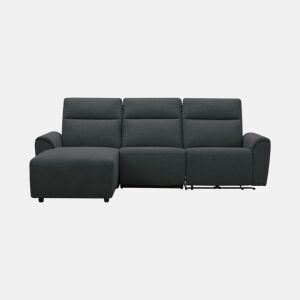Chaise longue esquerda e relax elétrico TOBY cinza escuro by Conforama, photo 1