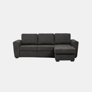 Chaise longue com cama ASTON reversível 3 lugares antracite by Conforama, photo 1