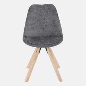 Conjunto de 4 de cadeiras ZOE cor antracite by Conforama, photo 1