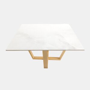 Mesa de centro com efeito mármore branco EXCALIBUR da Conforama, fotografia 1