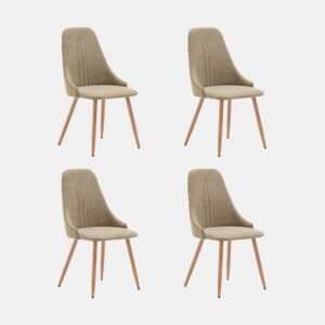 Conjunto de 4 cadeiras SEUL cor verde da Conforama, fotografia 1